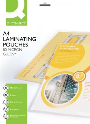 Laminating Pouches A4, glossy, 80mic.