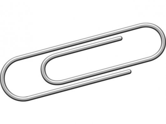 Paper Clips, nickeled, 20mm - Round (100/box)